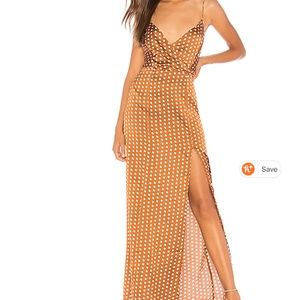 About Us Lorie Slit Maxi Dress